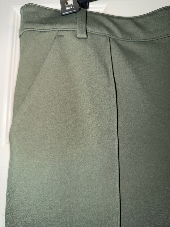 Barr III Wide-Leg High-Waist Pants in Olive Green - Picture 3 of 11